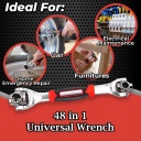 48 in 1 Universal Wrench, Tiger Wrench, Handy Adjustable Tools, Multi-Function Socket Wrench