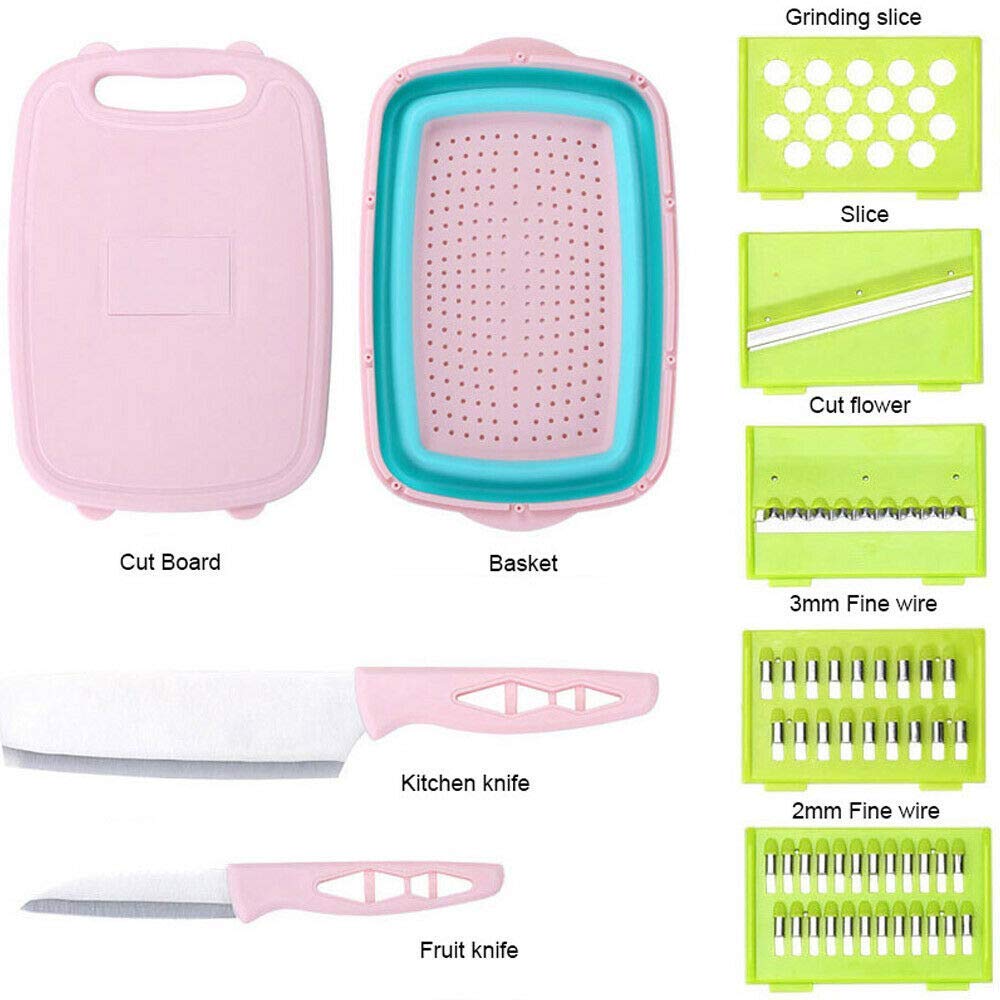 Multifunctional Slitting Planer, 9-in-1 Kitchen Chopping Board