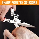 Multi-functional Chicken Bone Scissors, Professional Sharp Kitchen Scissors