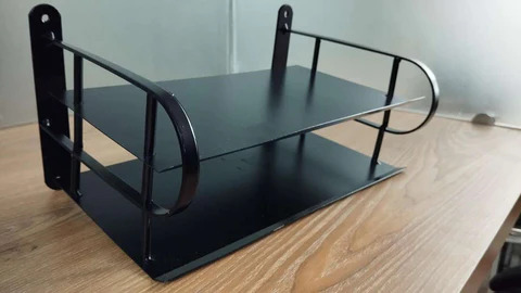 Multi Layer Wall Mounted Router Stand, Metal Router Stand, Double Layer Router Stand