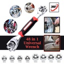 48 in 1 Universal Wrench, Tiger Wrench, Handy Adjustable Tools, Multi-Function Socket Wrench