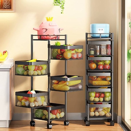 [H5-2323] 5 Layer Kitchen Storage Shelf (Square)