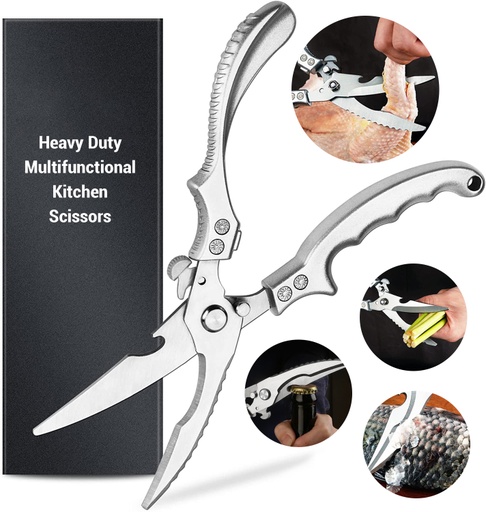 [HM-2325] Multi-functional Chicken Bone Scissors, Professional Sharp Kitchen Scissors