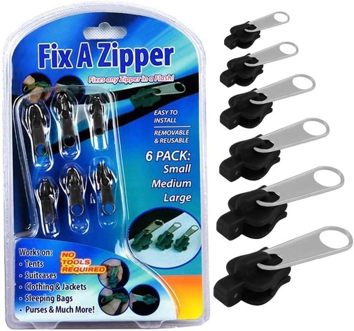 [SF-2327] Fix Zip Puller, Zip Slider Repair Replacement Kit, Fix Zipper Removable Replacement Pack