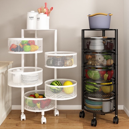 [H5-2340] 5 Layer Round Kitchen Rack