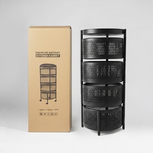 [HP-2403] Premium Rotary Basket (4 Layer)
