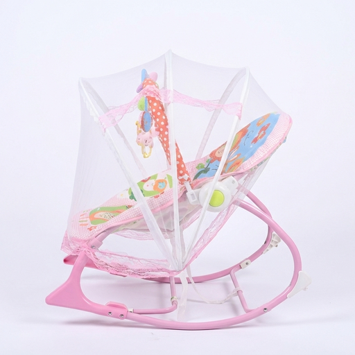 [BT-2406] Tiibaby infant to toddler rocker with music, vibration &amp; mosquito net